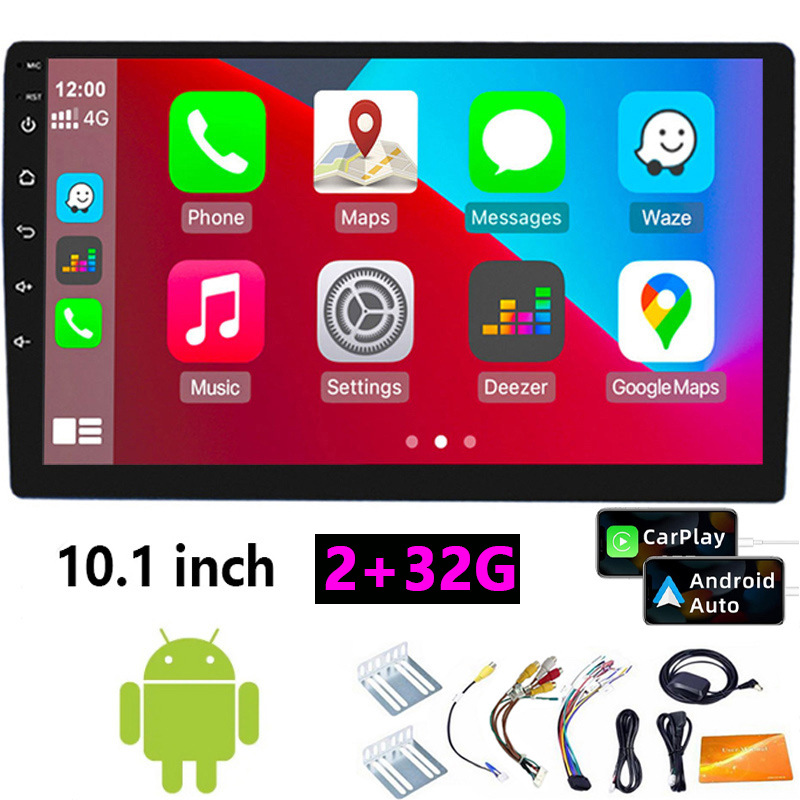 10-inch Apple wireless Carplay Android 2+32g large screen navigator car Bluetooth mp5 reversing Image 12V