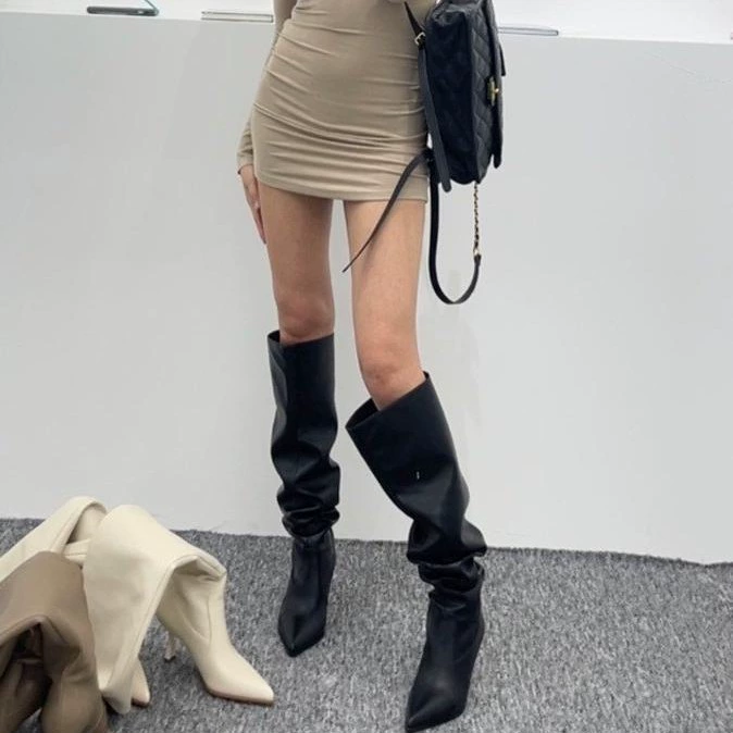 Spicy Girl широкие сапоги 2024 новые большие сапоги