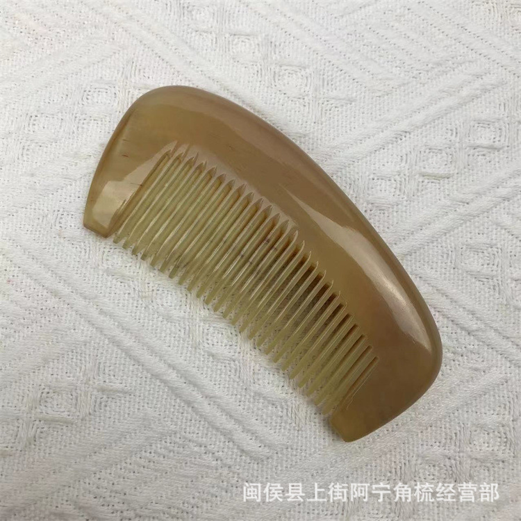 メーカーの卸売り牛角櫛の厚い女性の櫛の歯のマッサージの櫛の小さい太い櫛の包みの櫛の柄のない贈り物の櫛の携帯型|undefined