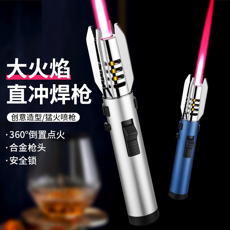 New Model of Lightsaber-Shaped Lighter with Double Safety Switch to Prevent Accidental Operation, Flame Size Can Be Adjusted at Will, Windproof Lighter New Model of Lightsaber-Shaped Lighter with Double Safety Switch to Prevent Accidental Operation, Flame Size Can Be Adjusted at Will, Windproof Lighter
