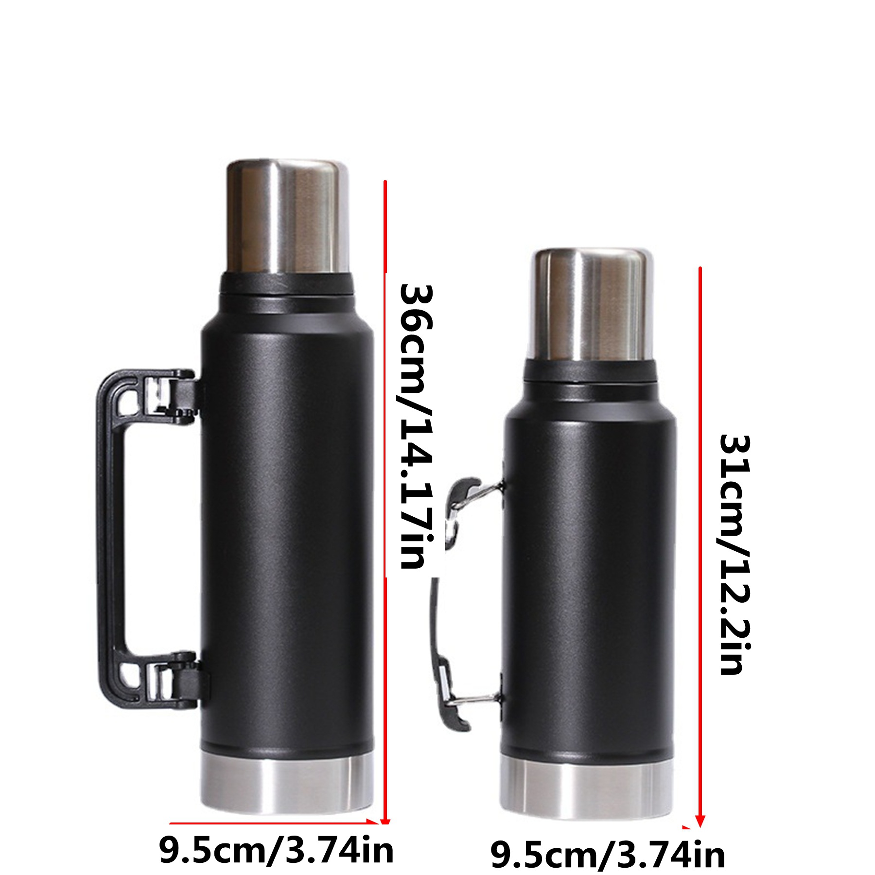 Hervidor portátil Stanley de 1000 ml, hervidor térmico plegable para exteriores, taza térmica de acero inoxidable 304, sellada al vacío, de larga duración.