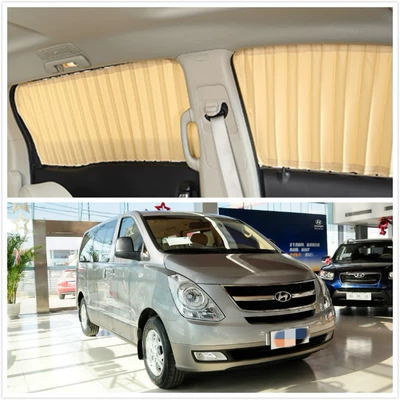 Applicable to imported modern Huiyi H1 car curtain aluminum alloy track curtain side window Louver sunshade curtain special car (Car curtains)
