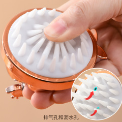 Soft Rubber Head Scrubber Scalp Brush Children's Massage Hairbrush Head Shampoo Comb Adult Hair Massage Brush Hair Smoothing Comb Beauty Grooming Tool