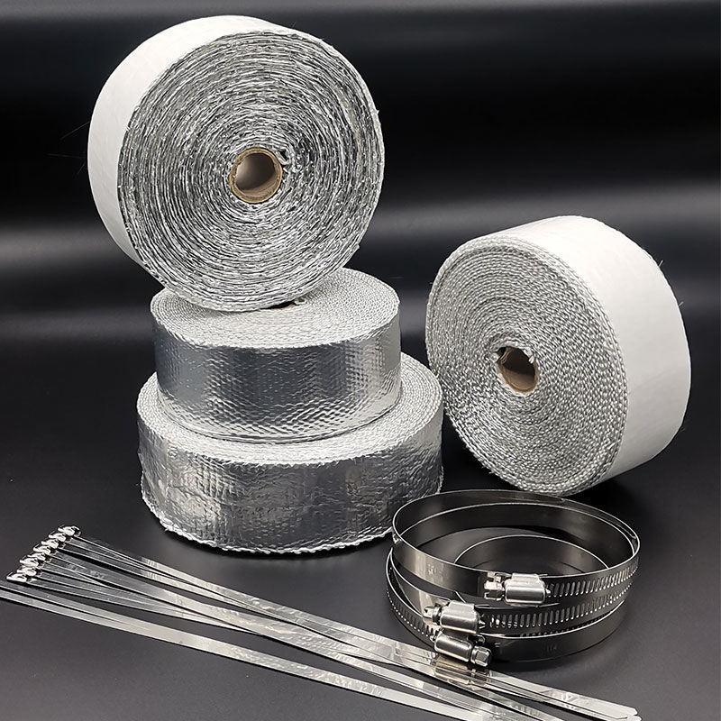 Car Exhaust Pipe Smoke Pipe Insulation Cotton Belt Gas Water Heater Fireproof and High Temperature Resistant Stove Chimney Flame Retardant and Anti-Scalding