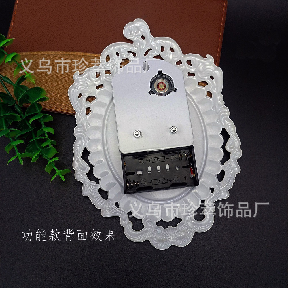 Timbre de Puerta Francés de Metal Nuevo, Decoración Creativa para Sala de Estar, Timbre Inalámbrico Vintage Color Champán