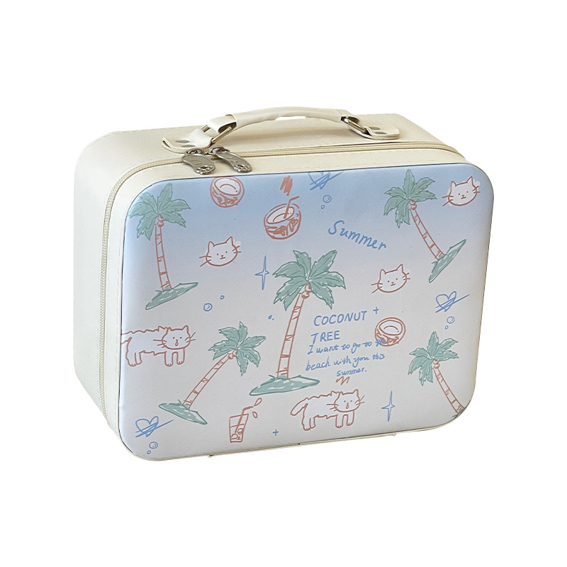 Bolsa de cosméticos linda 2025 nueva caja de almacenamiento de bolsa de lavado de viaje portátil portátil de gran capacidad para mujer