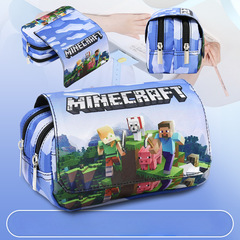 现货年我的世界小学生Minecraft笔袋铅笔盒文具盒热销
