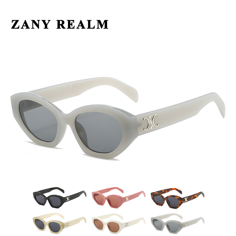 Nuevo Arco de Triunfo Lisa mismo estilo gafas de sol chica caliente en línea en vivo transfronterizo UV400 gafas de sol fabricante en stock