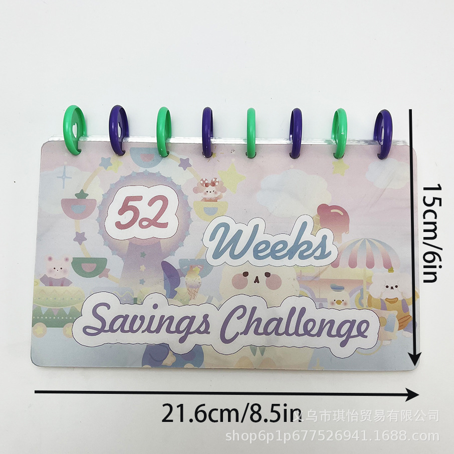 Ahorros Binder 52 Semana Ahorro Desafío 52 semanas ahorro Desafío Binder