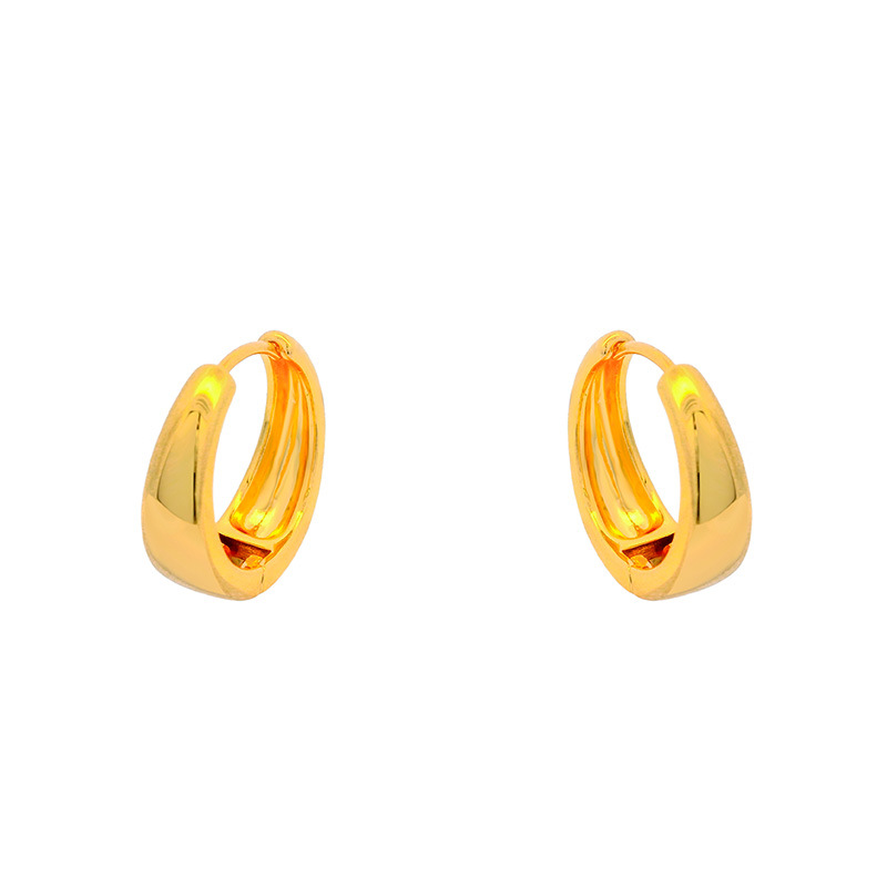 Xuping aleación de cobre de moda chapado 24k color brillante perfiles de orejas europeas y estadounidenses transfronterizos ligeros de lujo perfiles personalizados