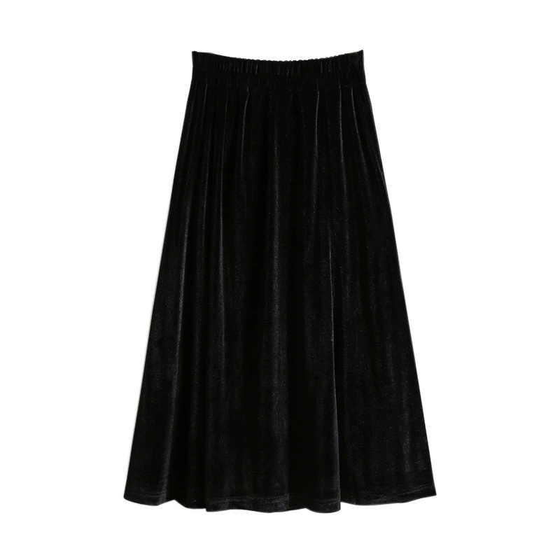 Юбка А-силуэта, осень, большой размер, 2XL–6XL, длина миди, эластичная талия