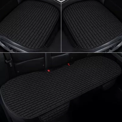 of Binding Non-Slip Breathable Seat Cushion Seat cushion, seat cover - mysterious-black-three-pieces