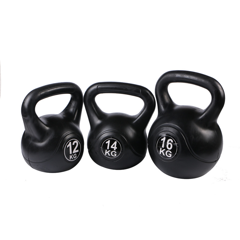 Venta al por mayor de plástico hexagonal inmersión mancuerna hombres y mujeres color kettlebell brazo entrenamiento muscular equipo de fitness hogar kettlebell Promoción de fin de año