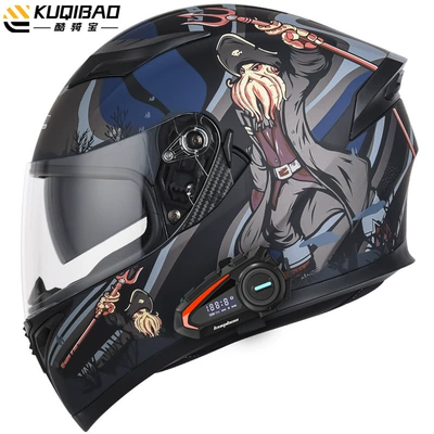 Safety Gray 3C Certification, Motosiklet kaskı (dəbilqə) - captain-with-k20-bluetooth-m
