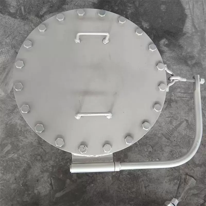 厂家定制碳钢不锈钢常压人孔盖吊盖人孔手孔矩形人孔门加工定做
