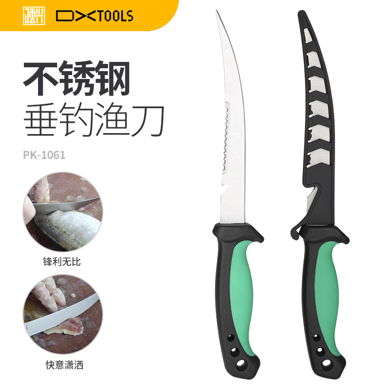factory goods in stock wholesale multi-function Fishing knife Stainless steel Fish knife Fillet knife Fishing Supplies