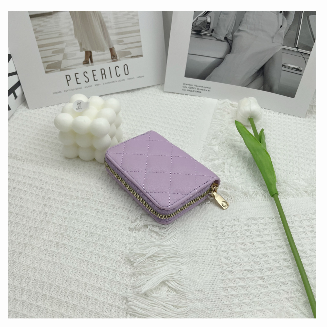 Women's Solid Color Pu Leather Zipper Card Holders display picture 7