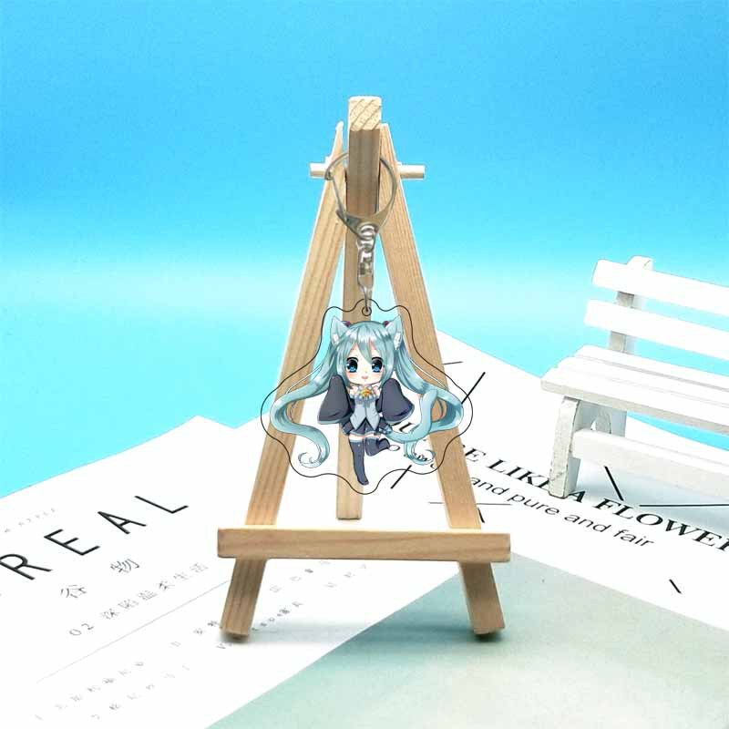 初音未来 miku花初音雪初音学生 动漫二次元周边亚克力钥匙扣挂件|undefined