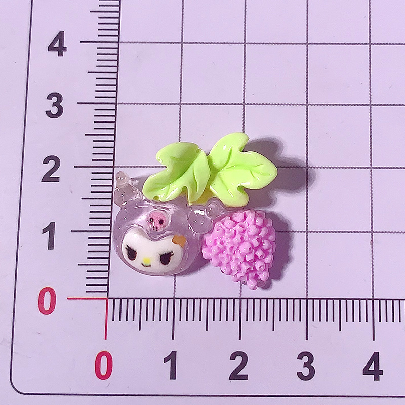 Cartoon Fruit Sanrio Odiy Accesorios de resina Crema pegamento para el cabello Teléfono móvil Taza de agua Colgante Material hecho a mano