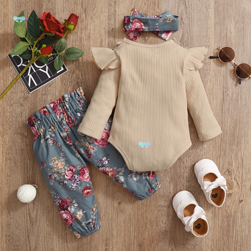 3Pcs Newborn Girl Clothes Set 3 Months Baby Girl Clothes