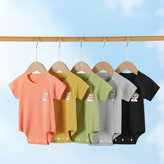 Diaper cover summer clothing for girls and boys, triangular sleeveless short-sleeve baby clothes for newborns, summer crawling suit, modal fabric