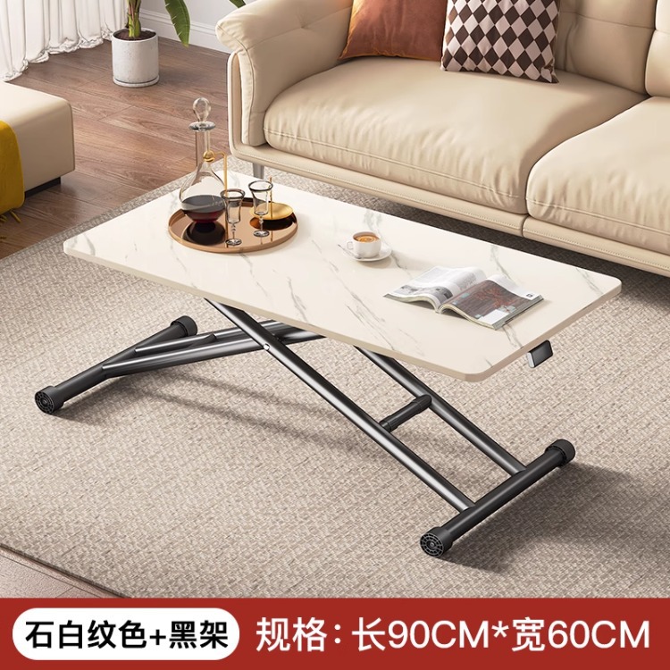 Mesa elevadora, mesa de centro, mesa elevadora simple plegable, mesa de comedor, mesa pequeña retráctil, mesa de comedor para el hogar, nueva mesa plegable