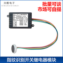 指纹识别开关继电器模块电容式感应改装门禁灯具车设备启动FP1K