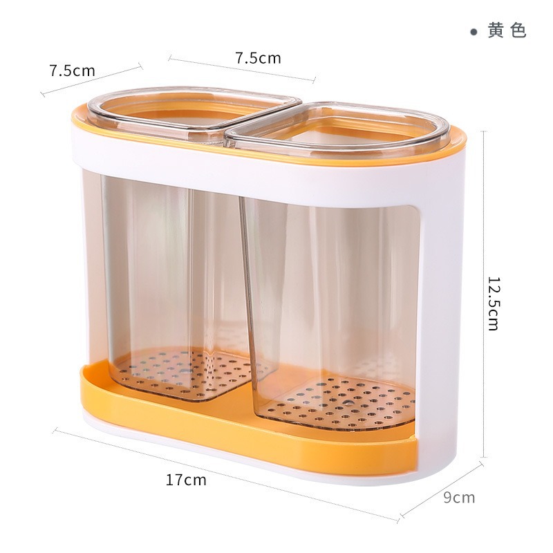 Cubo de almacenamiento de vajilla de cocina, portalápices de escritorio, estante de papelería, herramientas de belleza, caja de almacenamiento, cuchara, palillos, drenaje, jaula de palillos