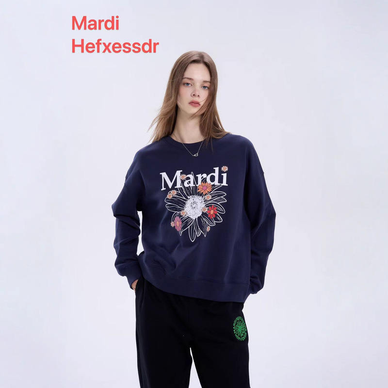 Jimo Women's New Mardihefxessdr Sweatshirt with Multi-Flower Daisy Print Casual Loose Round Neck Women's Top Jimo Women's New Mardihefxessdr Sweatshirt with Multi-Flower Daisy Print Casual Loose Round Neck Women's Top