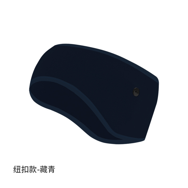 亚马逊防寒发带纯色抓绒防风额头保暖头带加绒加厚跑步运动护耳带|undefined