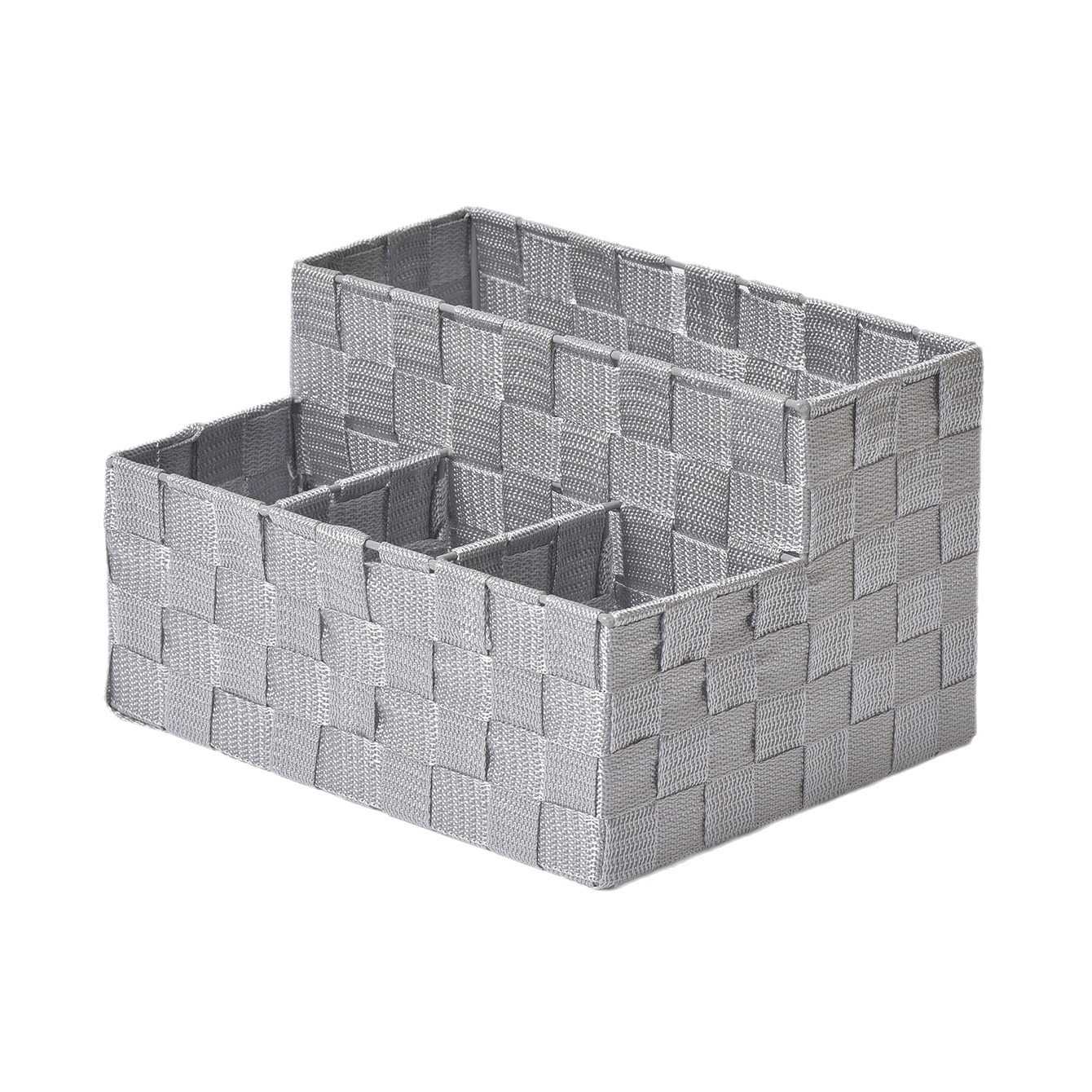 Cesta de almacenamiento multifuncional moderna y simple de cuerda de algodón para cosméticos de almacenamiento de escritorio, artículos diversos, bocadillos, juguetes, canasta de almacenamiento