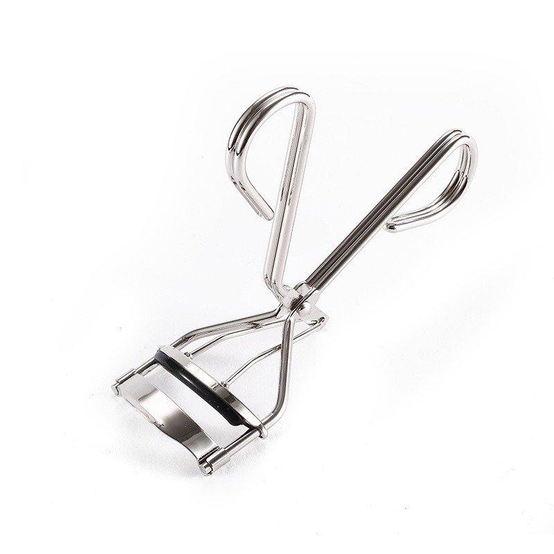 Rizador de pestañas con mango de plástico y caucho verde rizador de pestañas de flor de sol rizador natural portátil y duradero rizador de pestañas de acero inoxidable