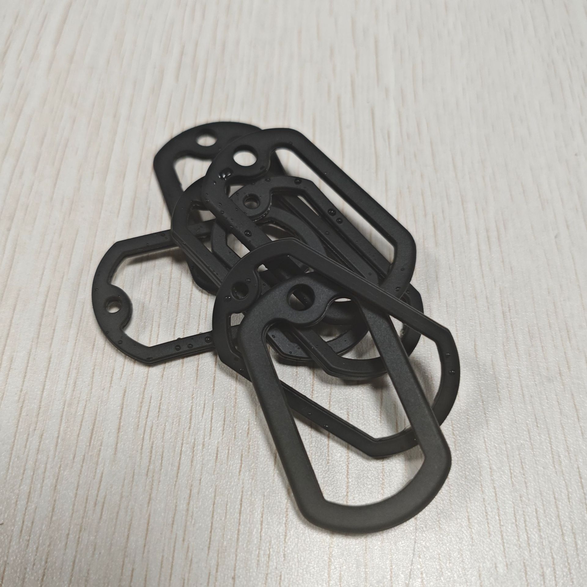 中山硅橡胶厂消音圈吊牌套长方形狗牌套硅胶套铭牌保护套量大价优