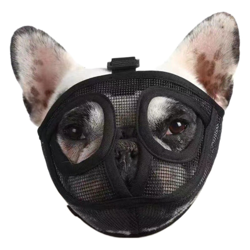 2022 Amazon Bulldog Muzzle French Bulldog Pet Dog Muzzle Short-Mouth Dog Anti-Biting and Anti-Eating Mask