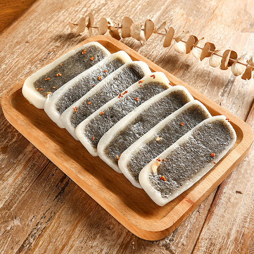 Black Sesame Soft Rice Cake, Wenzhou Specialty, Traditional Old-Style Handmade Snack, Ready-to-Eat Zero Food Snack, Authentic