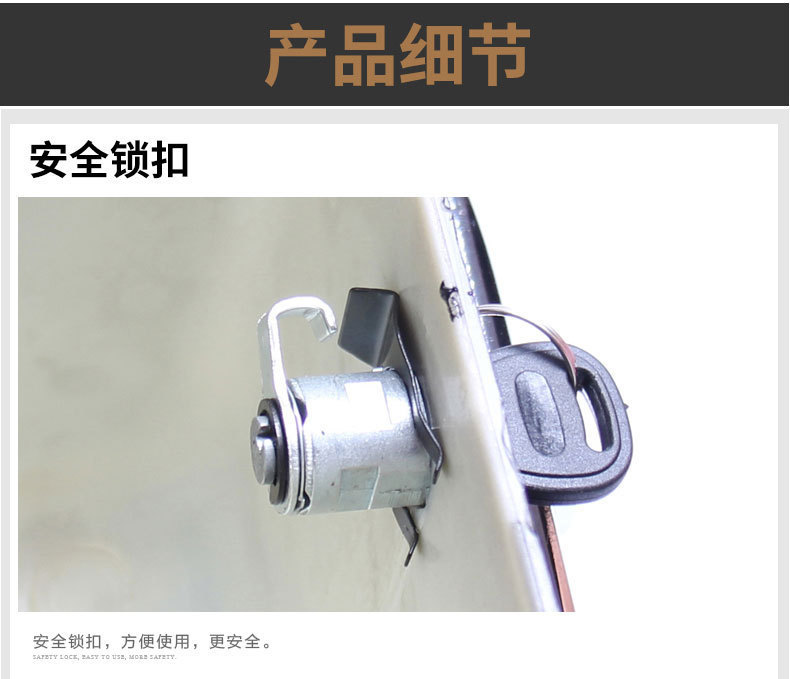 ABS hanging box K6 motorcycle side box two boxes three boxes side hanging box side box modified box trunk tail box with light