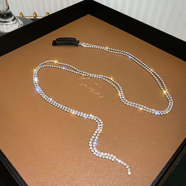 Diamond editing hair chain (one and 2 pieces)
