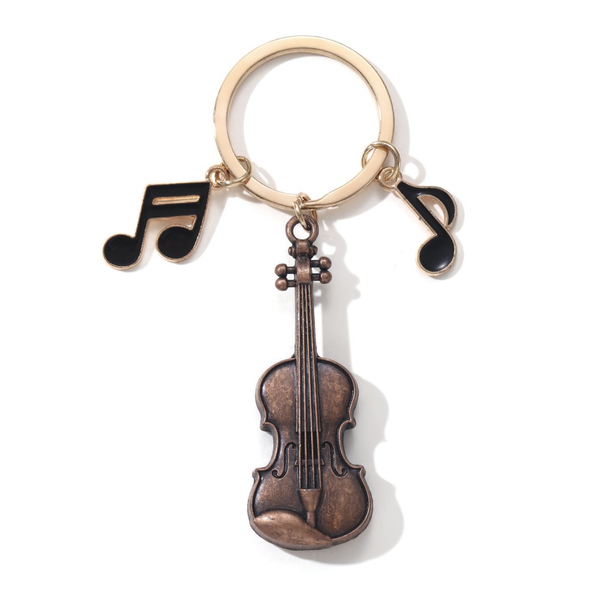 Llavero colgante de instrumento musical con diseño de teclado de violín estilo Chanel, superventas transfronterizo, venta directa de fábrica de Amazon image 18