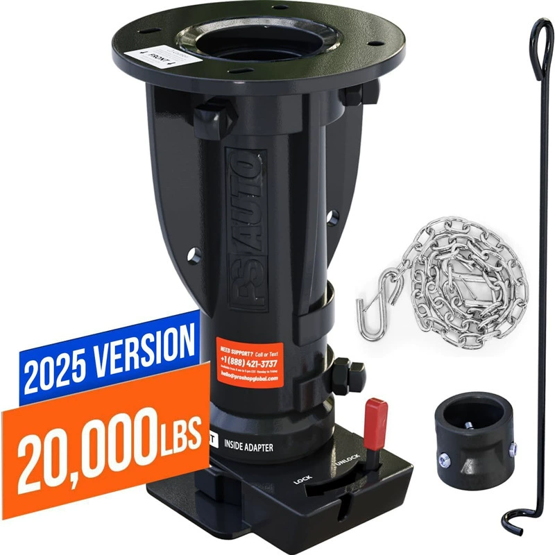 Адаптер для пятого колеса к прицепу-бамперу с регулируемой шарнирной осью C5-G12, 16 дюймов, регулируемая шарнирная ось из углеродистой стали