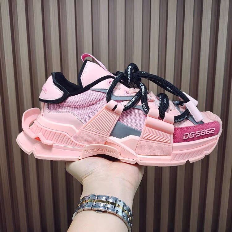 Estación Europea plataforma de punta redonda con cordones color a juego deportes zapatos casuales de las mujeres de estilo coreano todos los partidos zapatos de papá de moda DG2023 Nuevo