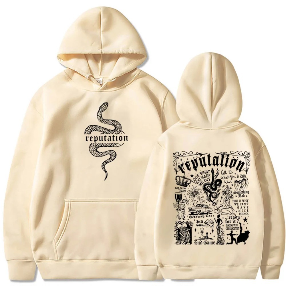 Reputation Hoodie Pop Music Hoodie Taylor Music Sweatshirt M