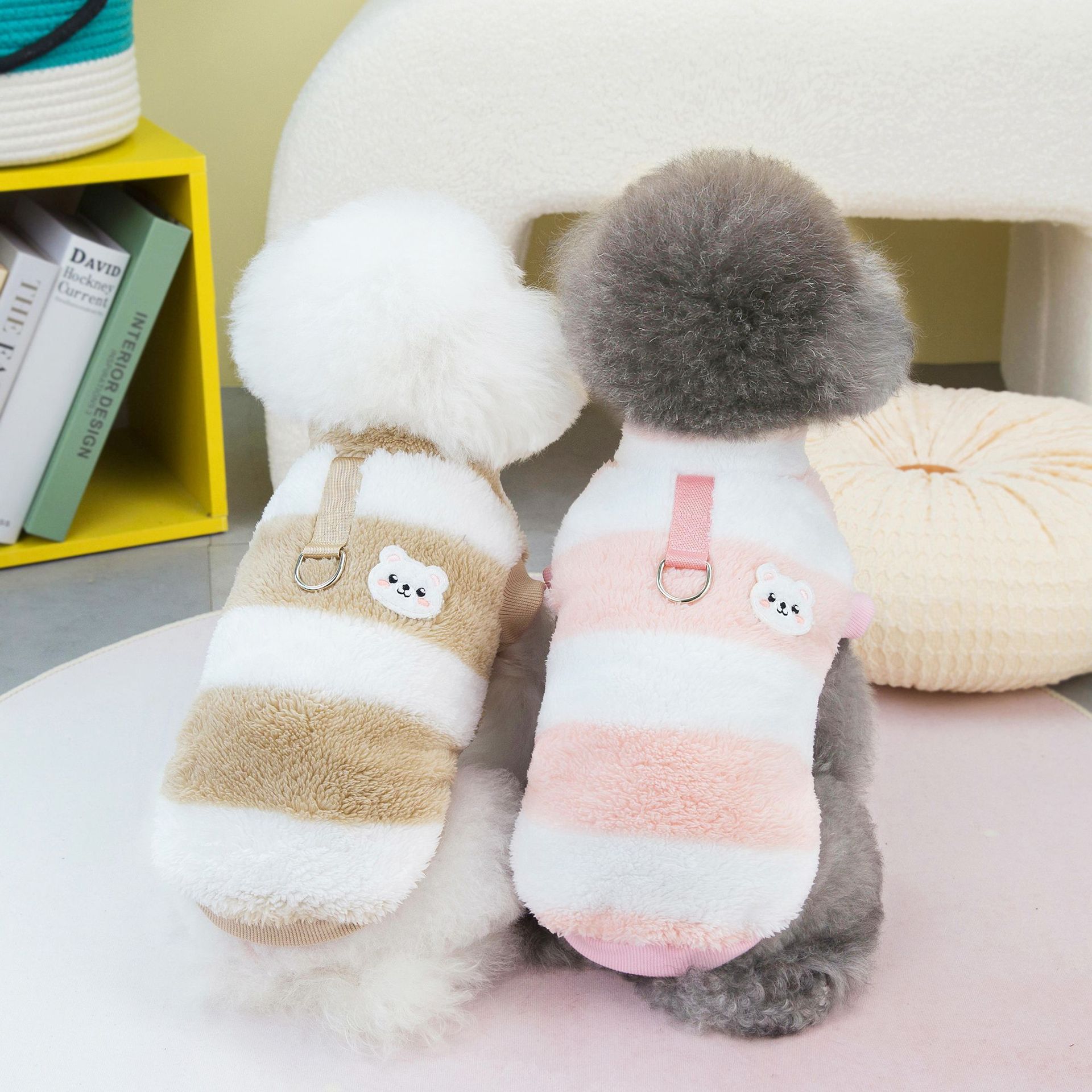 애완동물 의류 강아지 옷 가을겨울 신상 테디 고양이 애완동물 옷 지퍼 23
