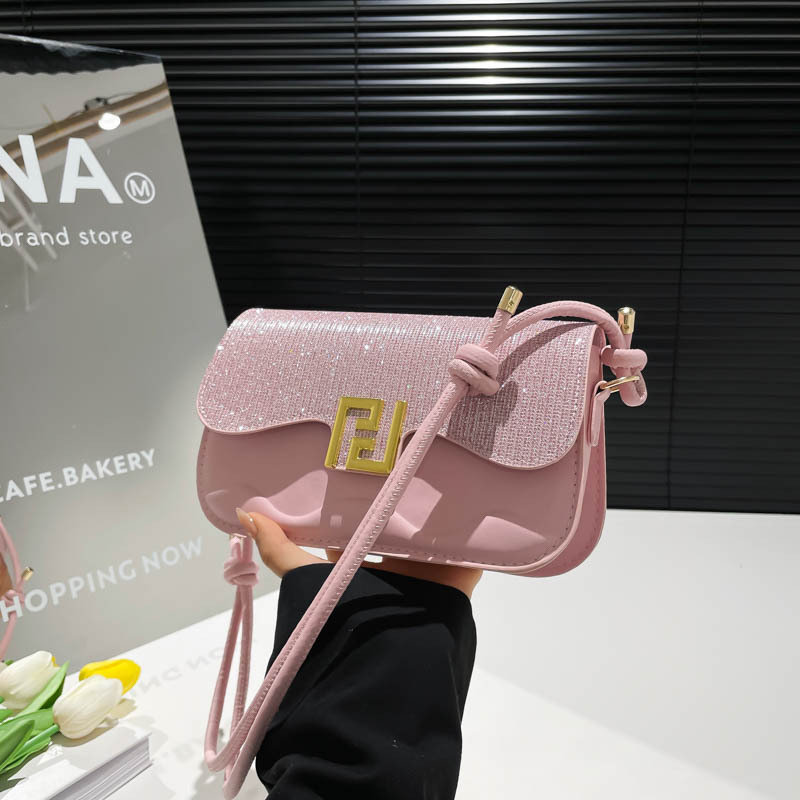 Bolsos de mujer nuevos transfronterizos de alta gama, bolsos cuadrados pequeños de moda coreana, bolsos de hombro de textura casual, bolsos de mensajero de todo fósforo de temperamento