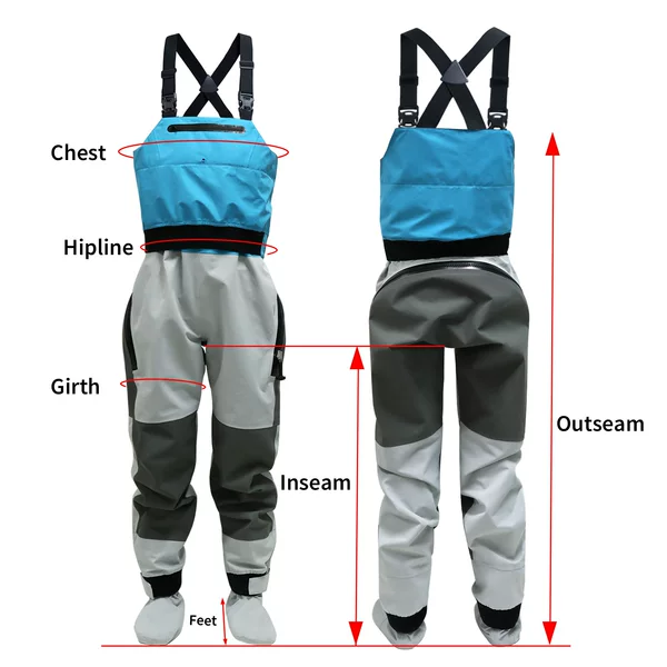 Factory Direct Supply Wading Pants Luya Equipment Fishing Suit to Catch Flies Stream Fishing Full Body Waterproof Pants
