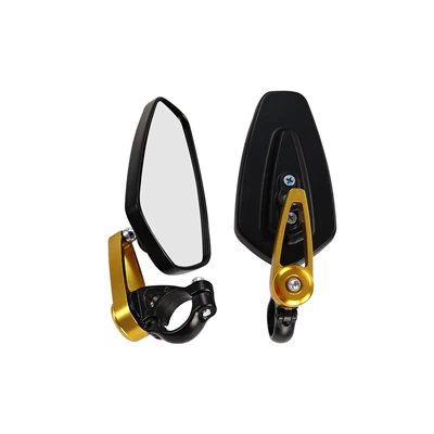 accessories Harley Cruise Prince: Motorcycle rearview mirror - own-mirror-golden-white-glass
