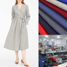 淘工厂女装高腰压褶连衣裙加工定制轻熟女神长裙来图来样贴牌加工