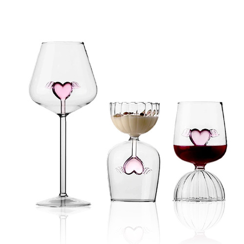 Design red wine glass set home light luxury high-end crystal glass big belly decanter grape goblet