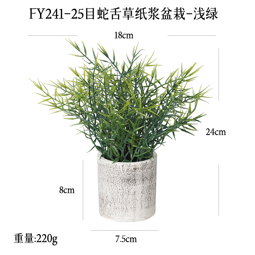 Más de 240 combinaciones populares de macetas con plantas verdes artificiales, decoraciones para el hogar, flores artificiales, bonsáis cilíndricos de pulpa de papel.