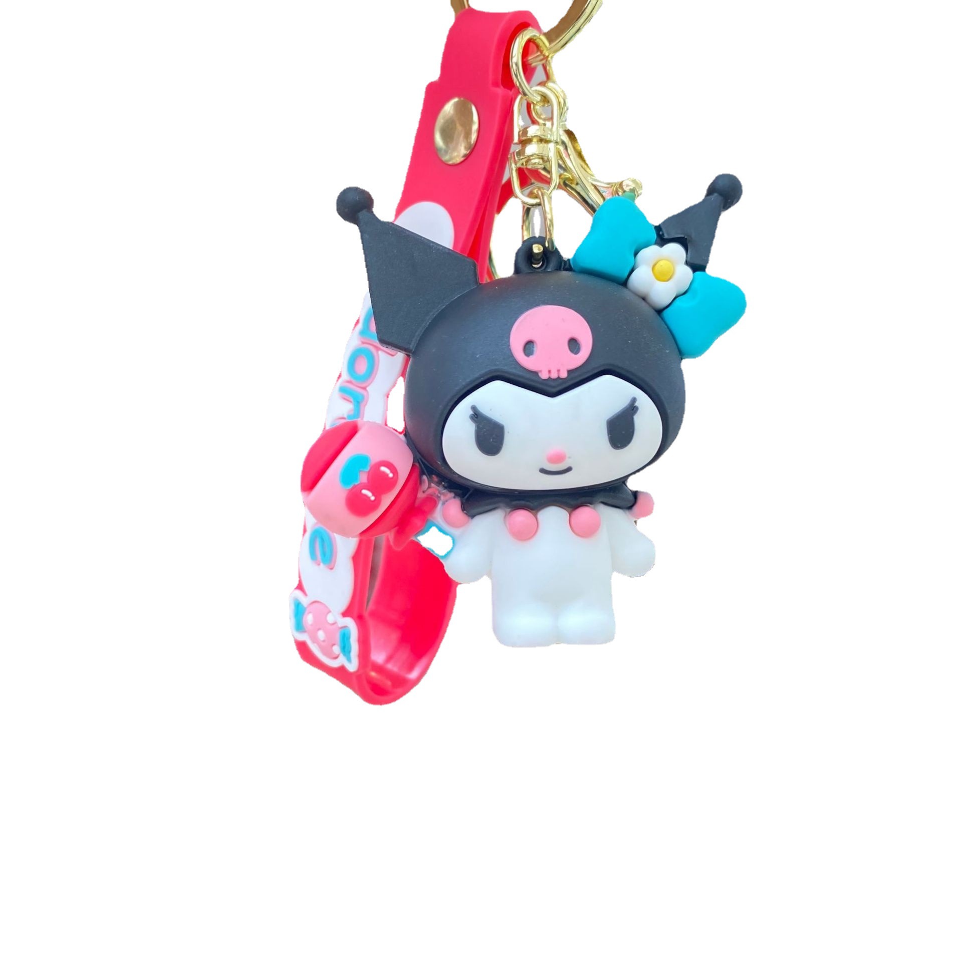 Sanrio Cherry secreto llavero lindo coolomi mochila colgante coche llavero pequeño regalo al por mayor