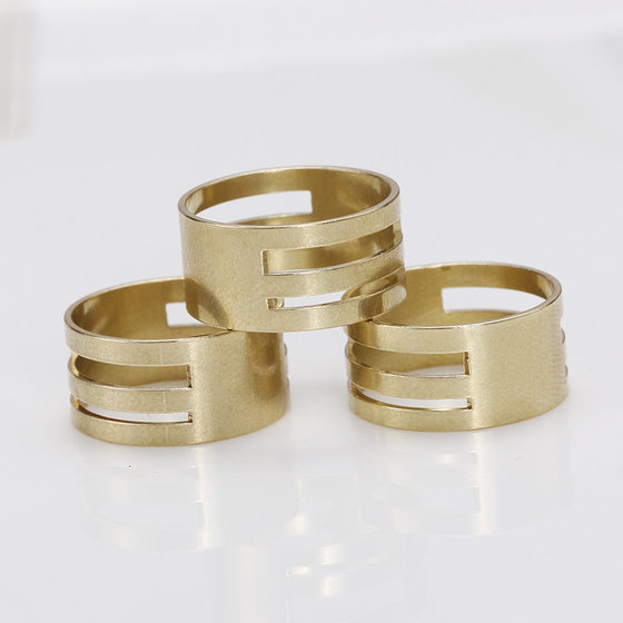 Copper Ring Open Ring Closed Auxiliary Tool Handmade DIY Accessories Beaded Pin Ring